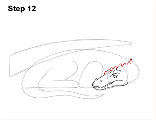 How to Draw a Dragon Sleeping Side 12