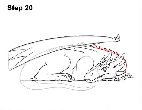 How to Draw a Dragon Sleeping Side 20