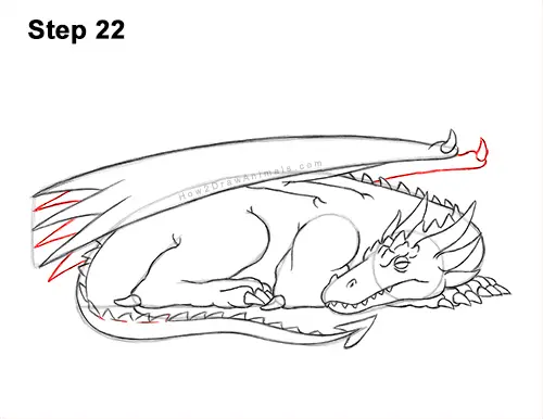 How to Draw a Dragon Sleeping Side 22