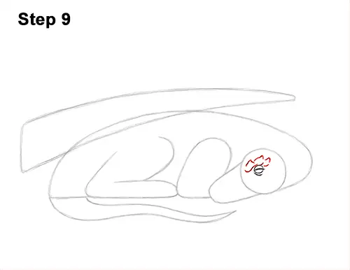 How to Draw a Dragon Sleeping Side 9