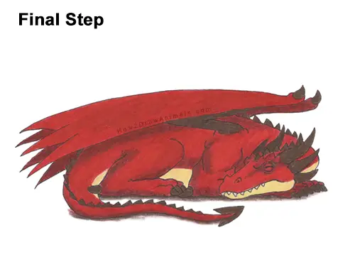 How to Draw a Dragon Sleeping Side