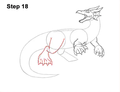 How to Draw Water Dragon Fictional 18