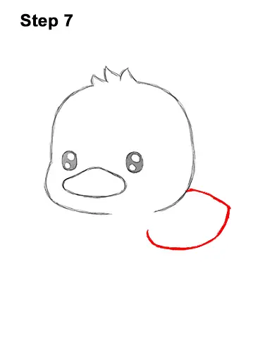 How to Draw Cute Cartoon Duck Duckling Chibi Kawaii 7