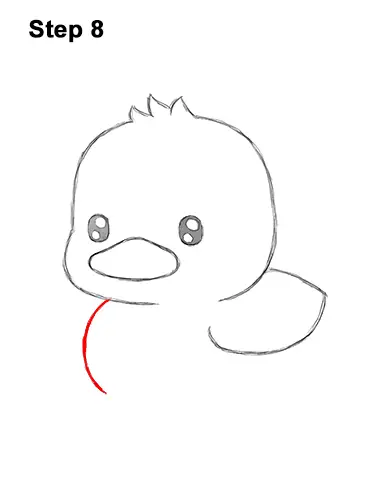 How to Draw Cute Cartoon Duck Duckling Chibi Kawaii 8