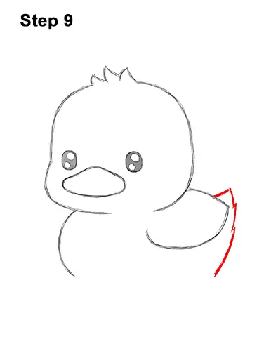 How to Draw Cute Cartoon Duck Duckling Chibi Kawaii 9
