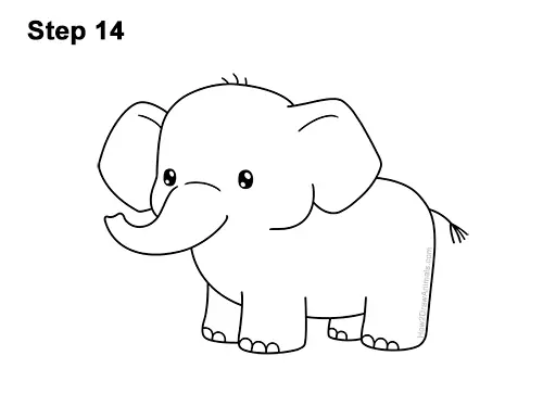 How to Draw an Elephant - Really Easy Drawing Tutorial