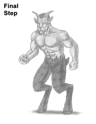 How to Draw Mythical Mythology Faun Satyr