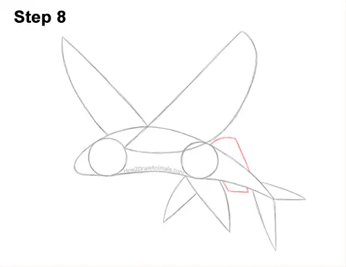 How to Draw a Flying Fish Cod Wings 8