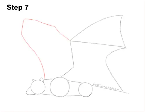 How to Draw a Flying Fox Fruit Bat Wings 7
