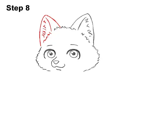 Draw Cute Cartoon Red Fox Chibi Little Mini 8