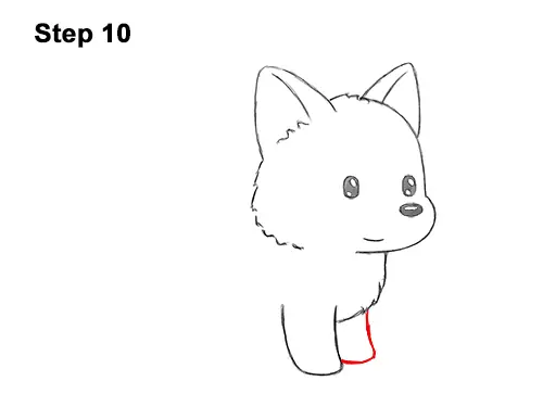 How to Draw Cute Cartoon German Shepherd Puppy Dog 10