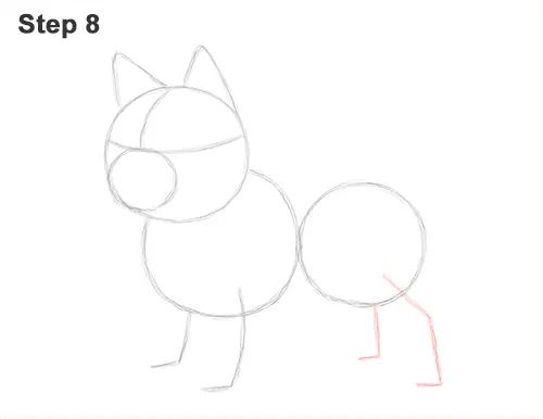 How to Draw a Cute German Shepherd Puppy Dog 8