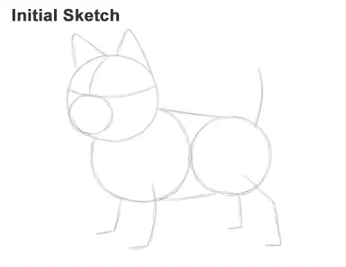 How to Draw a Cute German Shepherd Puppy Dog Sketch