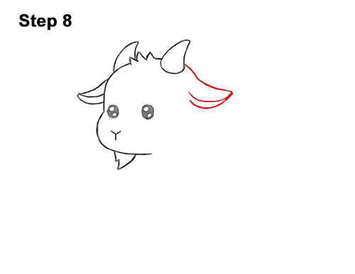 How to Draw Cute Cartoon Goat Chibi Kawaii 8