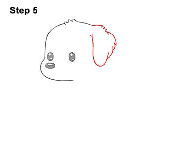 How to Draw a Golden Retriever Dog (Cartoon) VIDEO & Step-by-Step Pictures