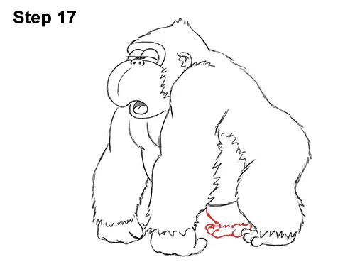 gorilla drawing funny