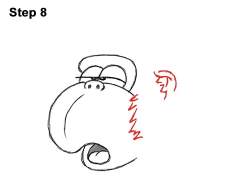 Draw Funny Goofy Cartoon Gorilla 8