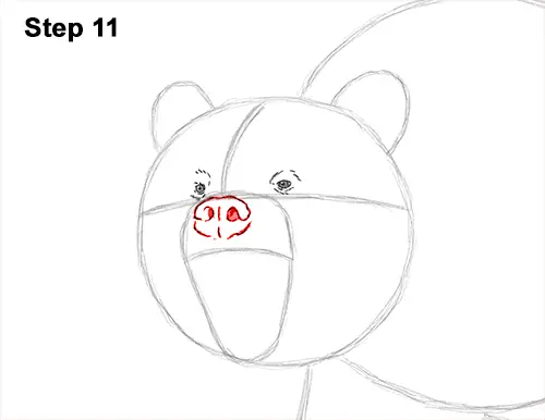 Draw a Growling Grizzly Bear Walking 11