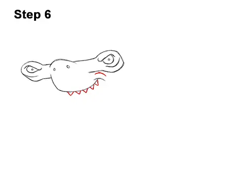 How to Draw a Cool Cartoon Hammerhead Shark 6