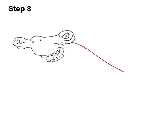 How to Draw a Cool Cartoon Hammerhead Shark 8