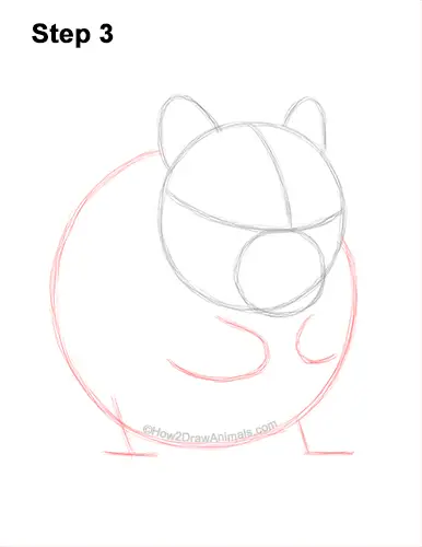 How to Draw a Syrian Hamster Standing Up Eating 3