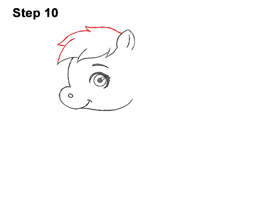 Draw Cute Cartoon Horse Pony Chibi Little Mini 10