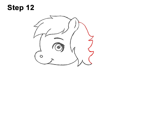 Draw Cute Cartoon Horse Pony Chibi Little Mini 12