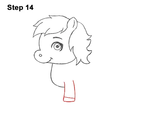 Draw Cute Cartoon Horse Pony Chibi Little Mini 14