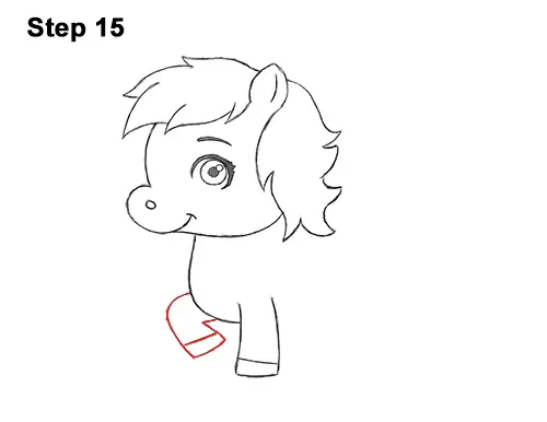 Draw Cute Cartoon Horse Pony Chibi Little Mini 15