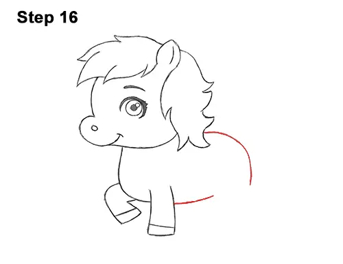 Draw Cute Cartoon Horse Pony Chibi Little Mini 16