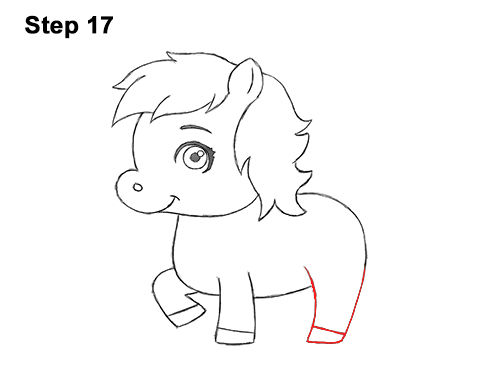 Draw Cute Cartoon Horse Pony Chibi Little Mini 17