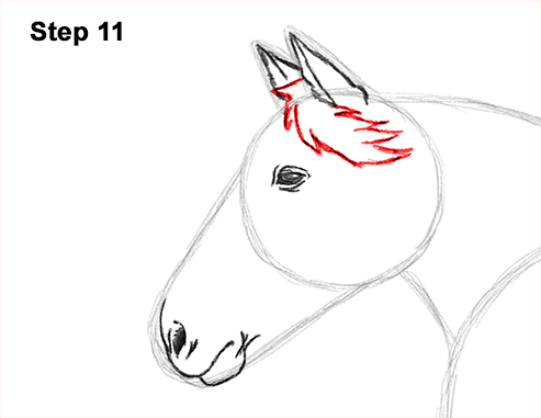 Draw Running Horse 11