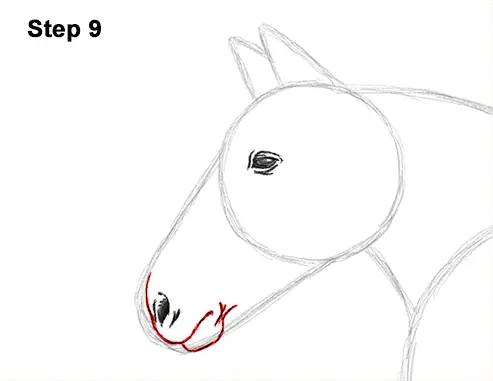 Draw Running Horse 9