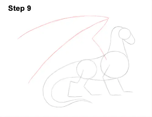 How to Draw a Cold Winter Ice Dragon 9