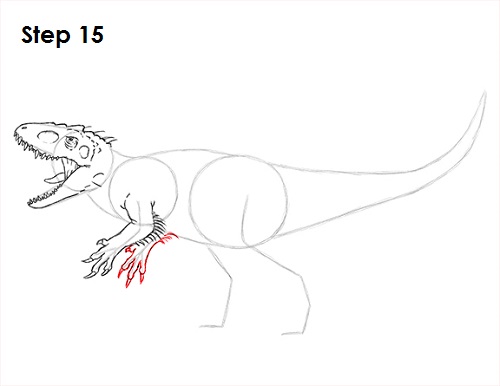 Draw Indominus Rex Dinosaur 15