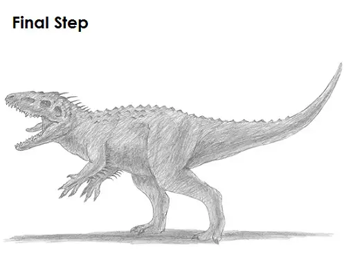 Draw Indominus Rex Dinosaur