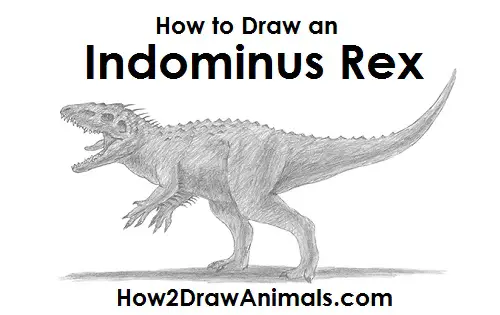 Draw Indominus Rex Dinosaur