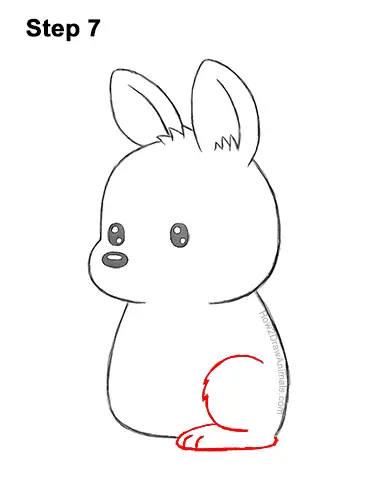 How to Draw a Cute Cartoon Kangaroo Chibi Kawaii 7