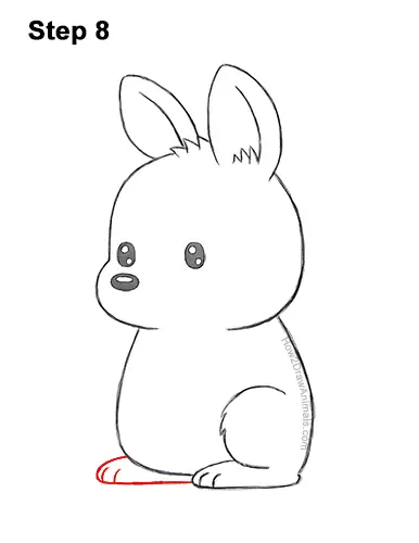 How to Draw a Cute Cartoon Kangaroo Chibi Kawaii 8