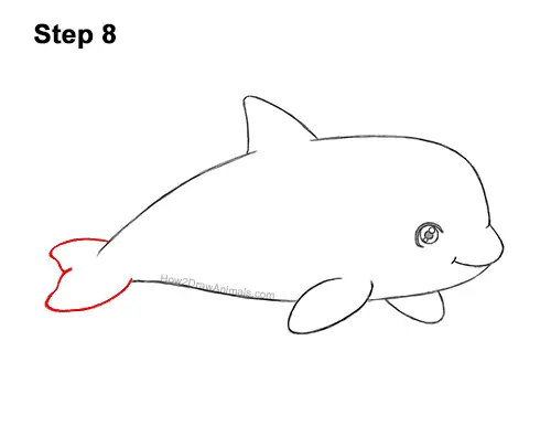 How to Draw a Cute Cartoon Killer Whale Orca Chibi Kawaii 8