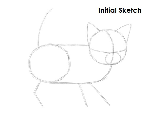 Draw Kitten Sketch