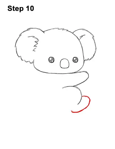 How to Draw Cute Cartoon Koala Bear 10