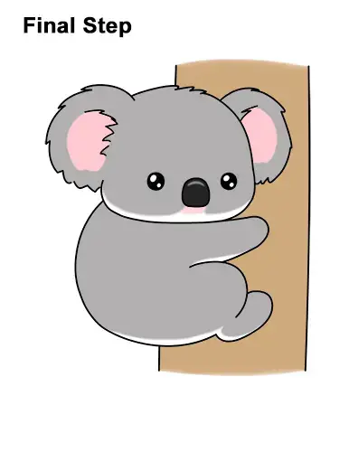 How to Draw Cute Cartoon Koala Bear