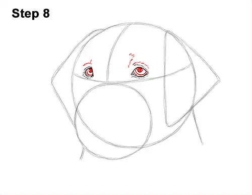 How to Draw Dog Labrador Retriever Head Portrait 8