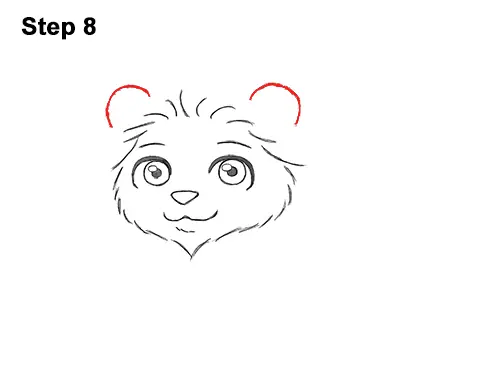 Draw Cute Cartoon Lion Chibi Little Mini 8