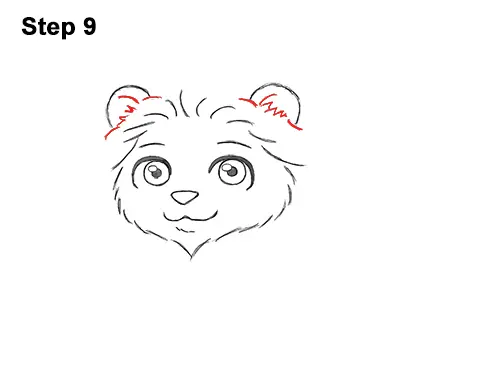 Draw Cute Cartoon Lion Chibi Little Mini 9