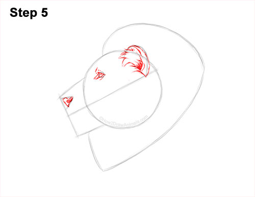 How to Draw a Lion Mane Head Detail Profile Portrait 5