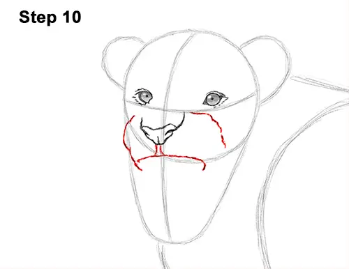 Draw Roaring Lion 10