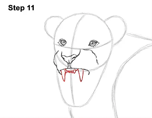 Draw Roaring Lion 11