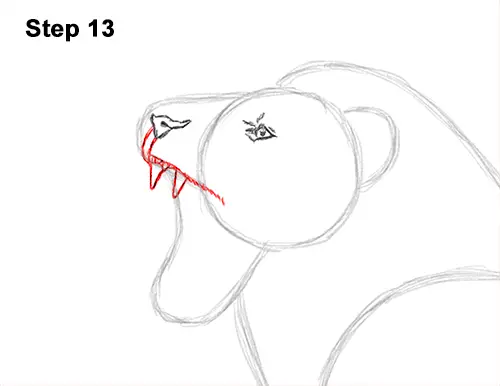 How to Draw a Lion Roar Roaring Side Color 13